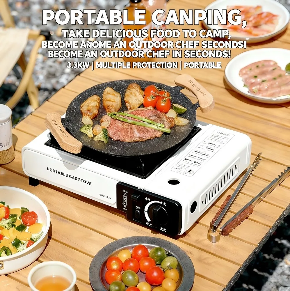 Camping Cooking Ring - Portable Outdoor Gas Stove, Suitable for