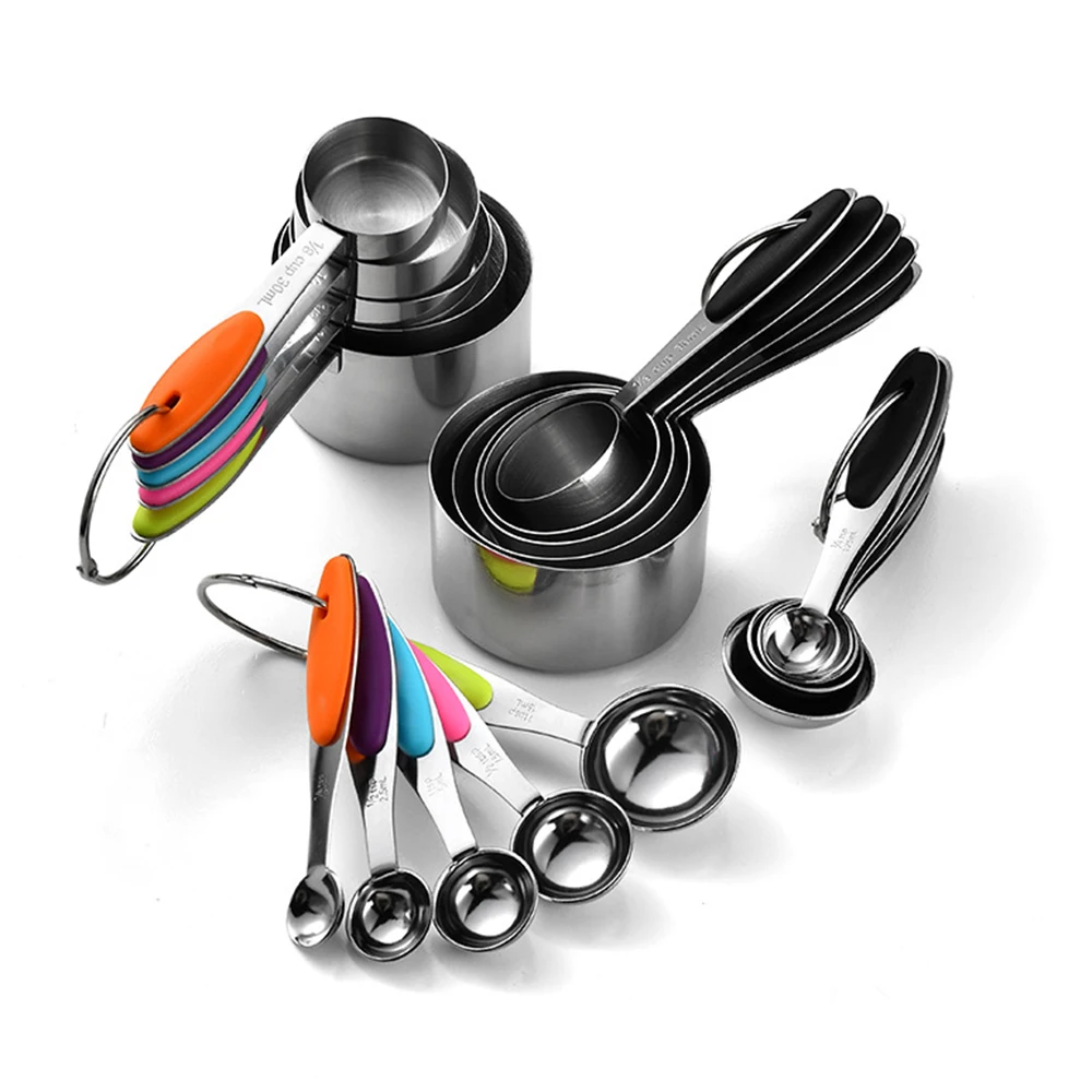 Camping Cooking Tool Set - 5/10Pcs Stainless Steel Measuring Cups And
