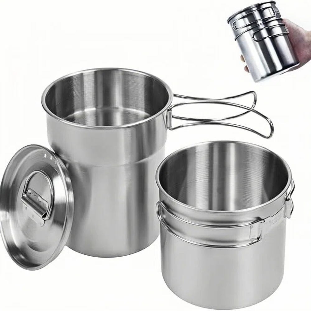 Camping Cooking Utensils Kit - Foldable Camping Cups Mugs Camping Pot