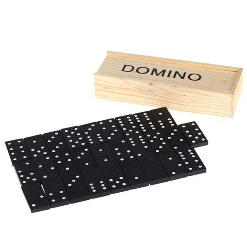 Camping Cooking Utensils Kit - 28pcs/Set Wooden Domino Board Games Table