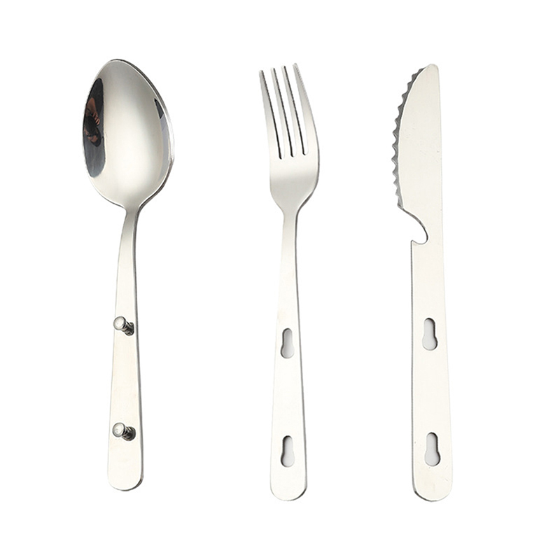 3pc/set Outdoor Portable Stain - Camping Cooking Knife Set 评论和价格