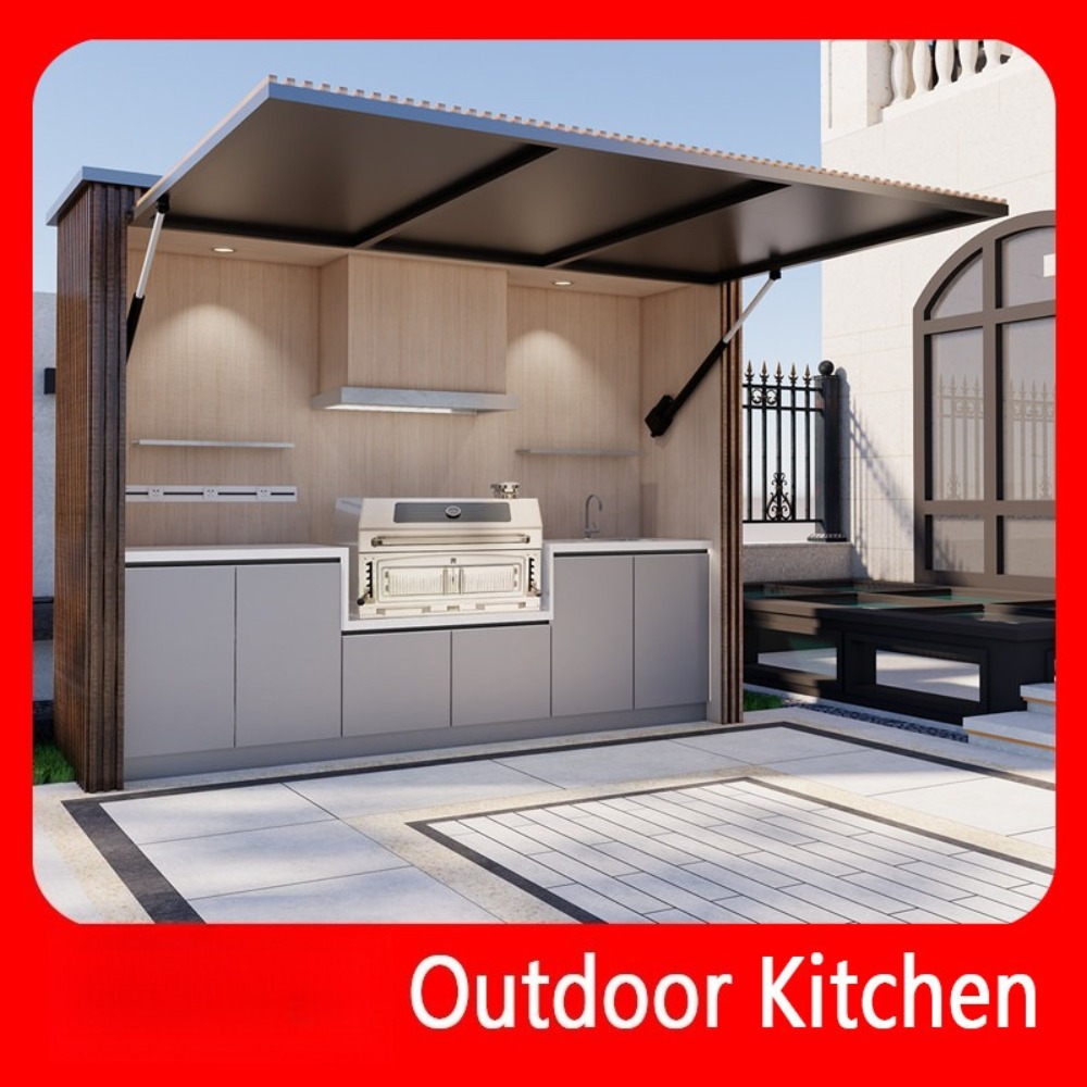 Mobile Outdoor Kitchen Island  - Camping Cooking Dining Set 评论和价格