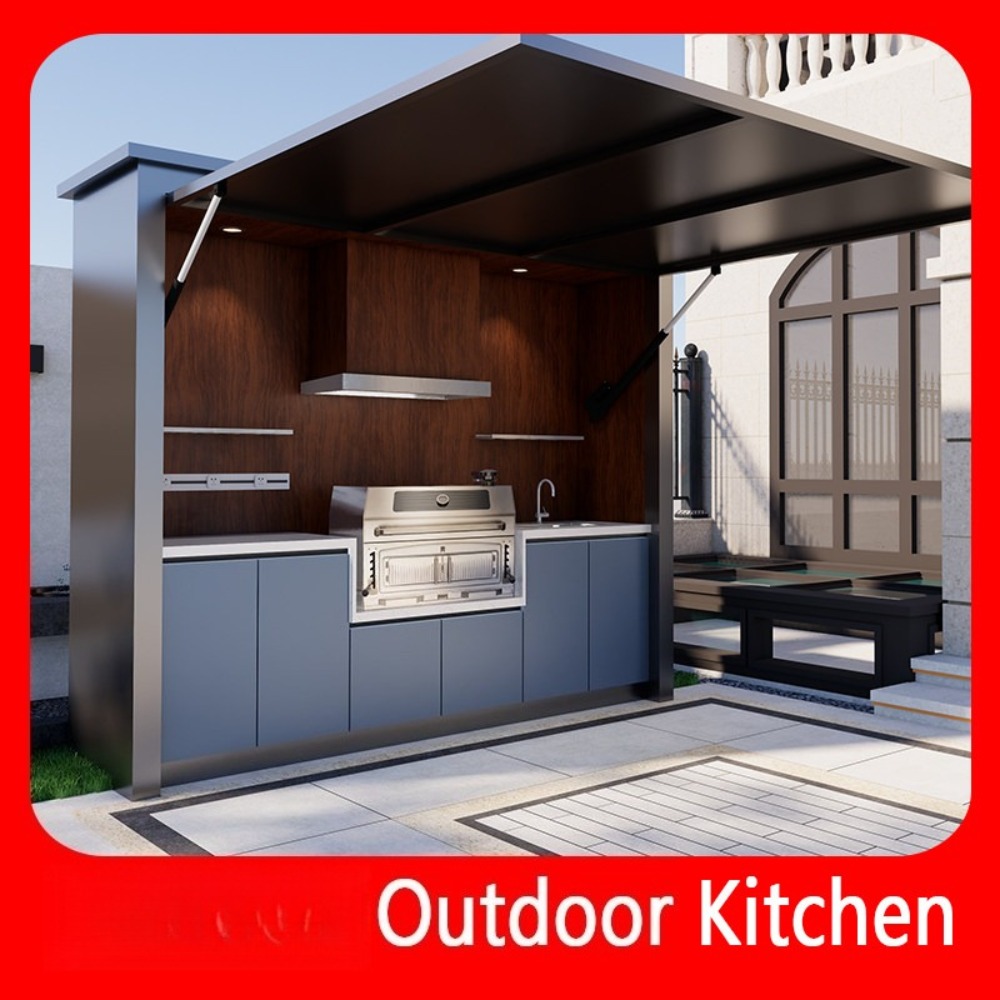 Mobile Outdoor Kitchen Island  - Camping Cooking Dining Set 评论和价格