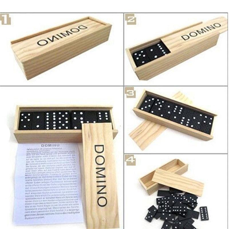 28pcs/Set Wooden Domino Board  - Camping Cooking Utensils Kit 评论和价格