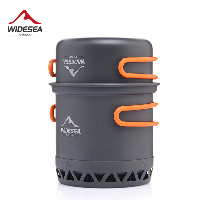 Widesea Camping Pot 1.3L 2.3L  - Camping Cooking And Dining Set 评论和价格