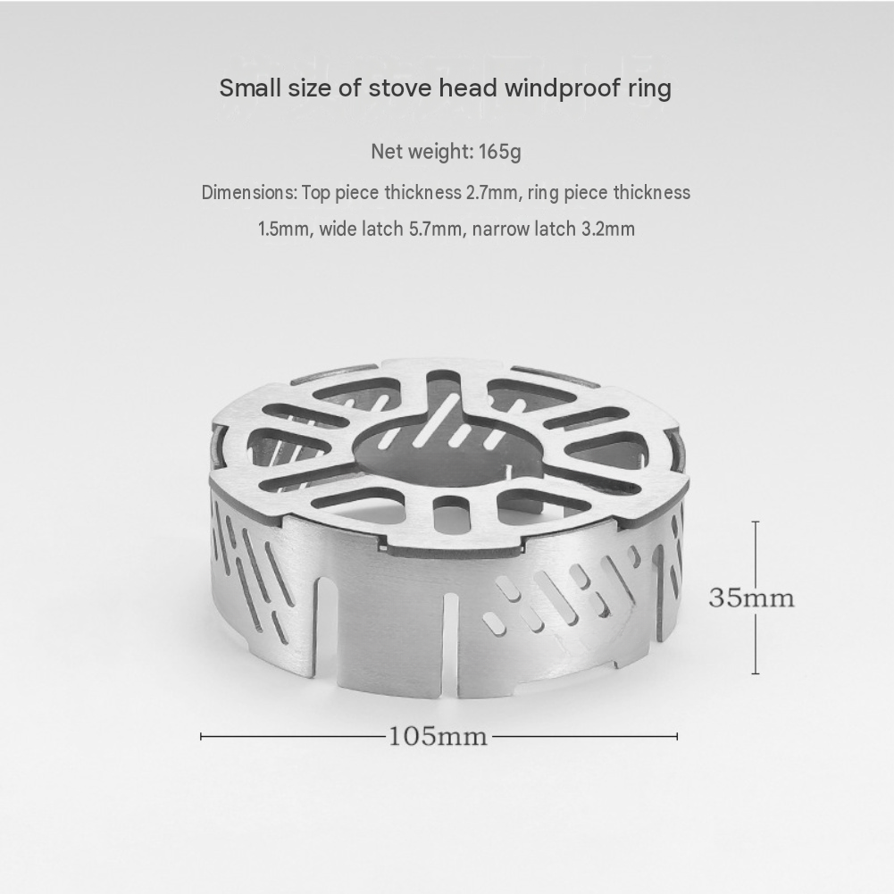 Stainless Steel Windproof Ring - Camping Cooking Ring 评论和价格