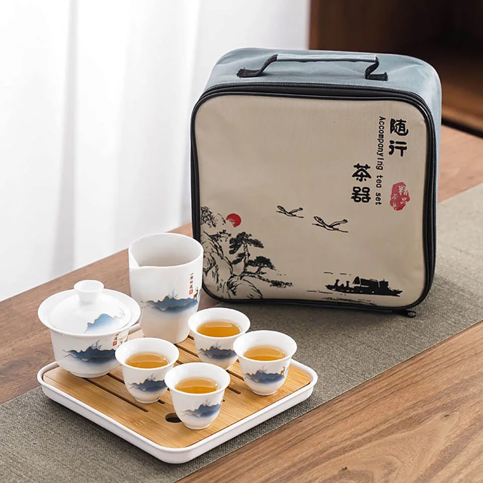 Ceramic Chinese Kung Fu Tea Se - Camping Cooking Utensils Kit 评论和价格