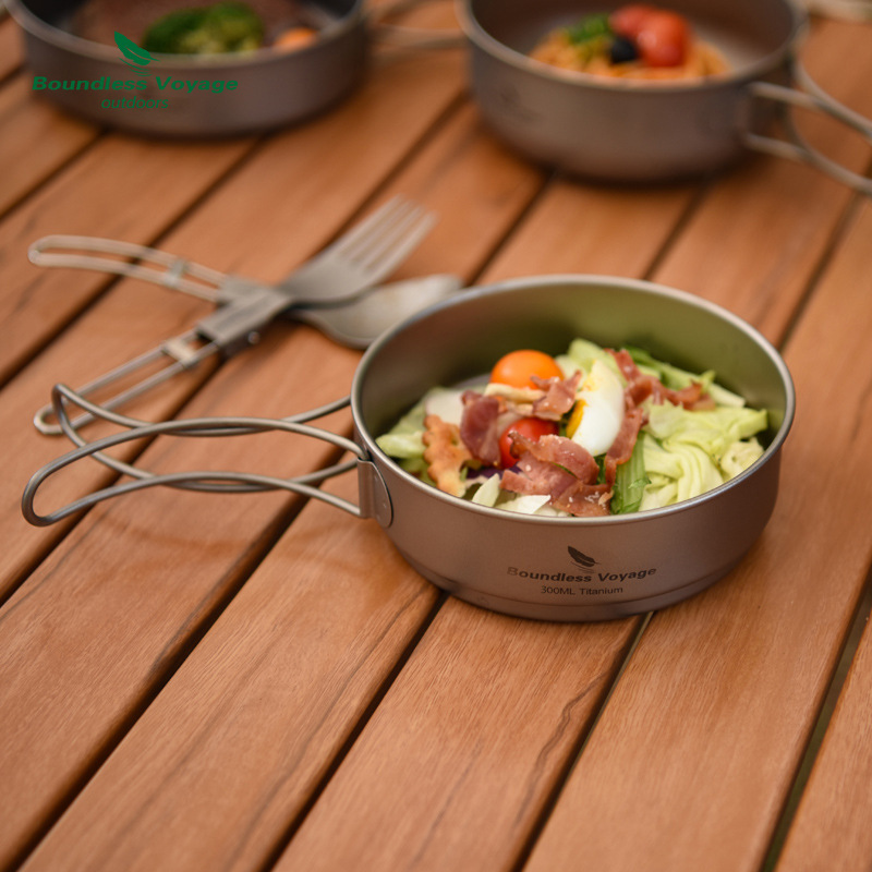 Pure Titanium Folding Handle P - Camping Lightweight Cooking Pot 评论和价格