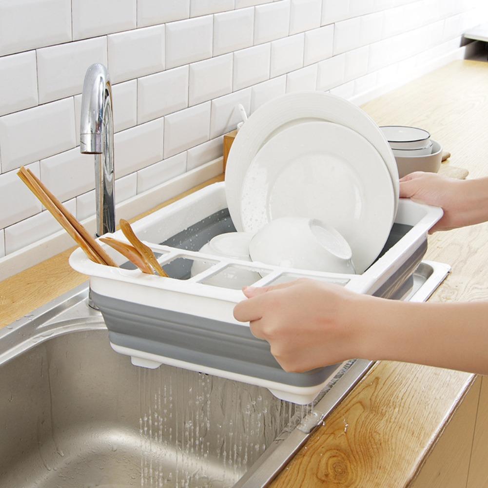 Foldable Dish Drainer Bowl Rac - Camping Cooking Tray 评论和价格