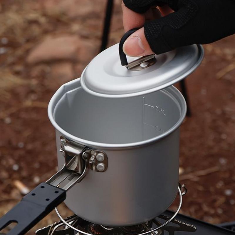 Foldable Camping Pot 700ml Alu - Camping Lightweight Cooking Pot 评论和价格