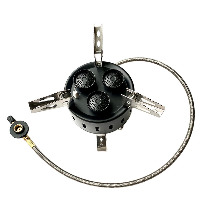Portable 3 Burner Windproof Bu - Camping Cooking Gas Stove Portable Tool 评论和价格