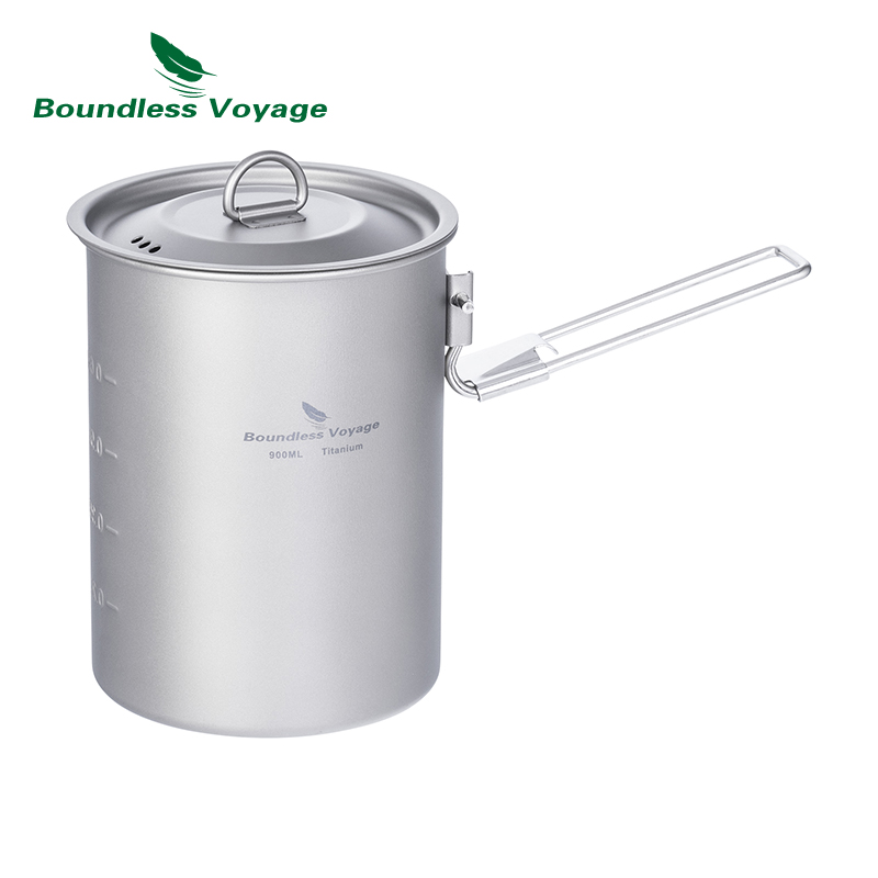 Boundless Voyage 900ml Titaniu - Camping Lightweight Cooking Pot 评论和价格