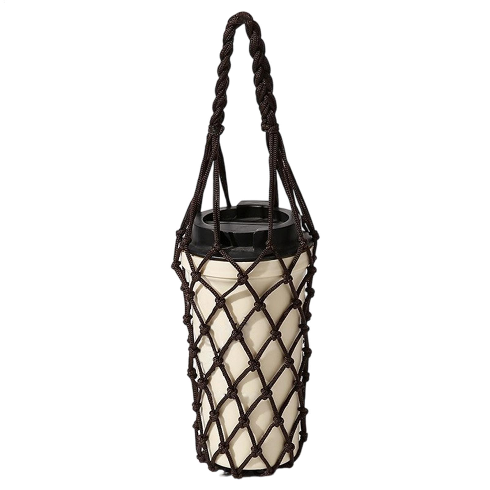 1pcs Water Bottle Bag Crochet  - Camping Cooking Bag 评论和价格
