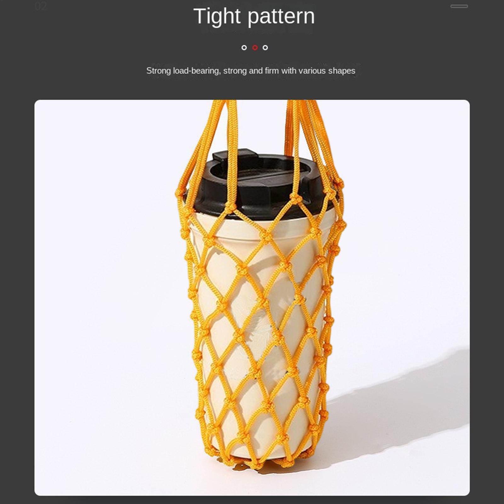 1pcs Water Bottle Bag Crochet  - Camping Cooking Bag 评论和价格