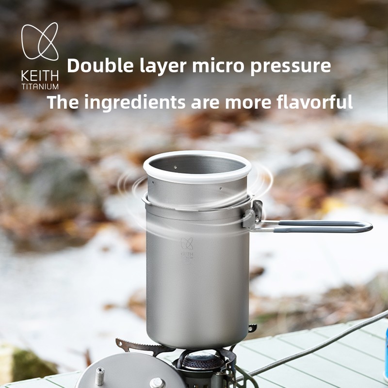 Keith Pure Titanium Outdoor Pr - Camping Lightweight Cooking Pot 评论和价格