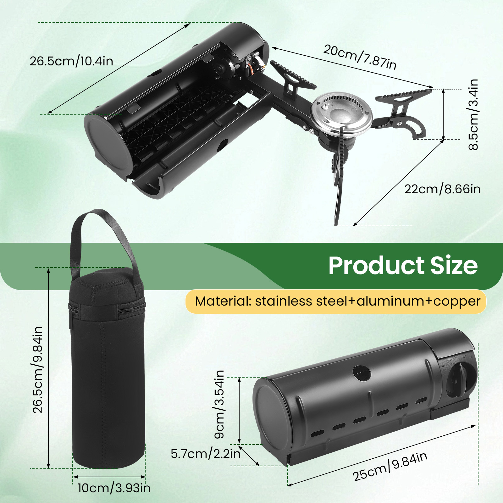 2800W Portable Folding Stove C - Camping Cooking Gas Stove Portable Tool 评论和价格