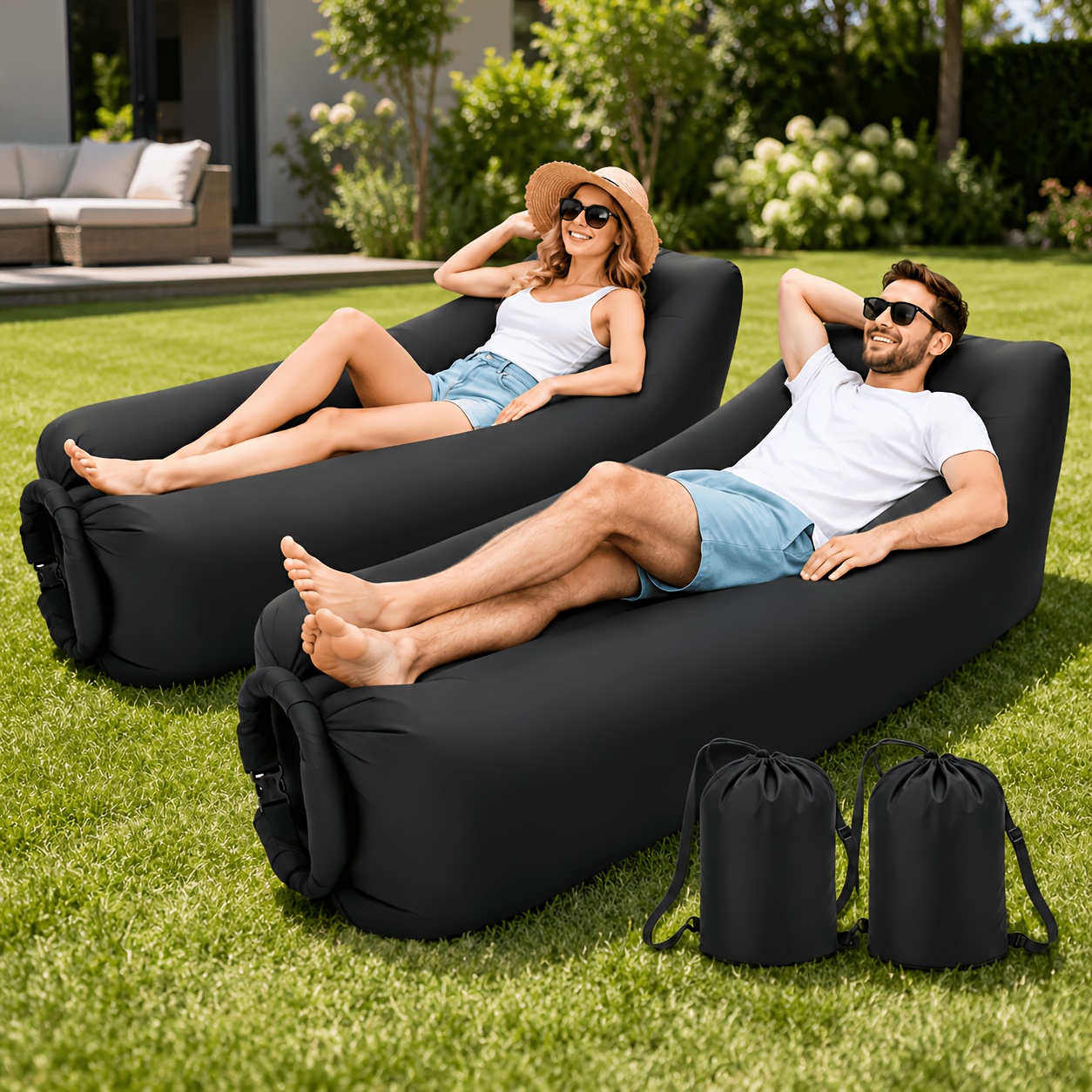 Inflatable 4-in-1 Sofa Set – P - Camping Cooking Utensils Kit 评论和价格