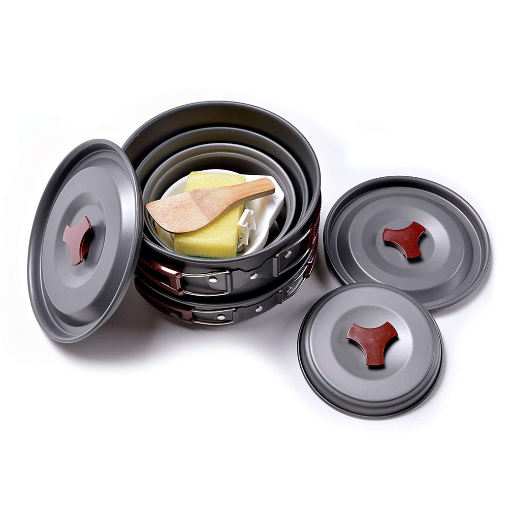 Outdoor Camping Cookware Kit N - Camping Cooking Utensils Kit 评论和价格